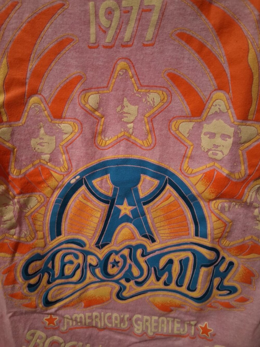 Aerosmith Pink Tour 1977 T-Shirt Size Medium